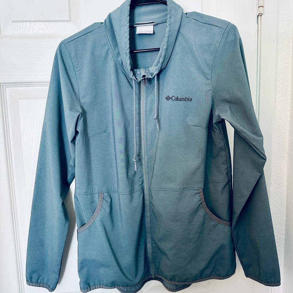 Columbia Light Blue Hooded Jacket